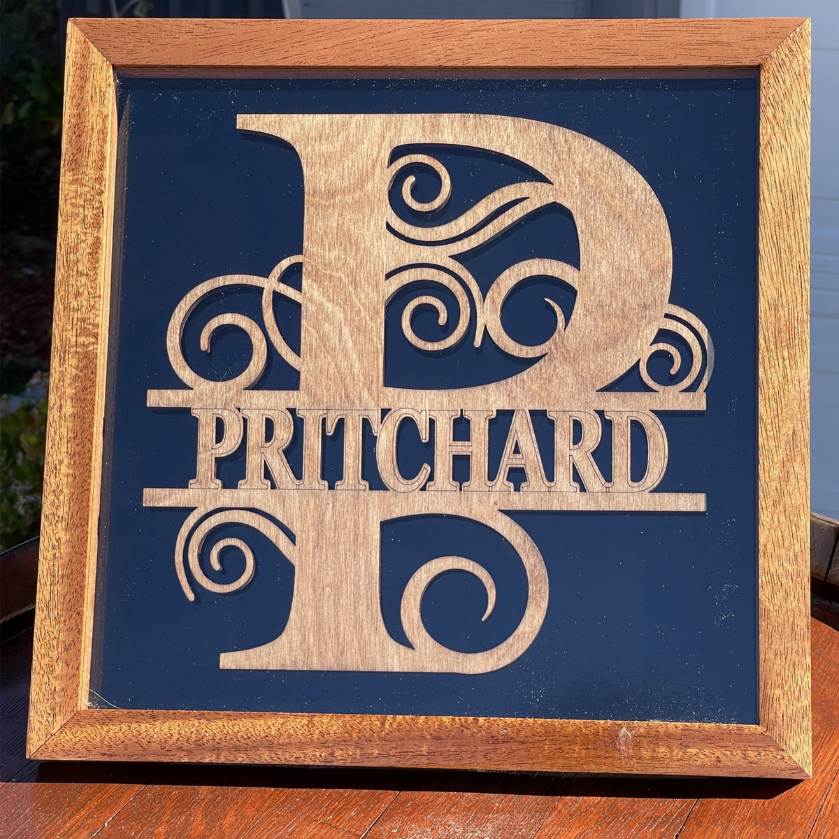 MONOGRAM SHADOW BOX – JN WOODCRAFTS