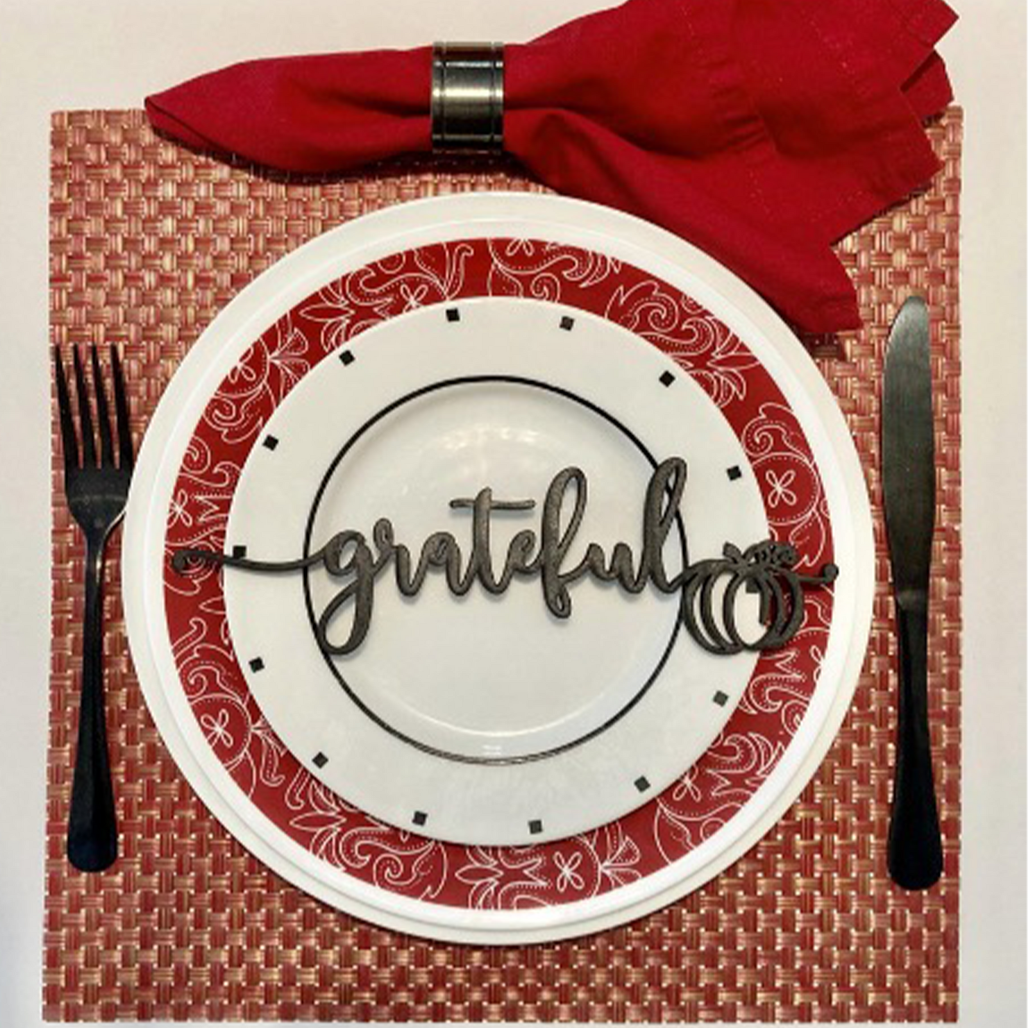 FALL HOLIDAY PLACE SETTINGS SET