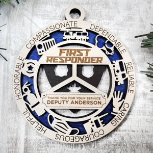 FIRST RESPONDERS PERSONALIZED ORNAMENTS