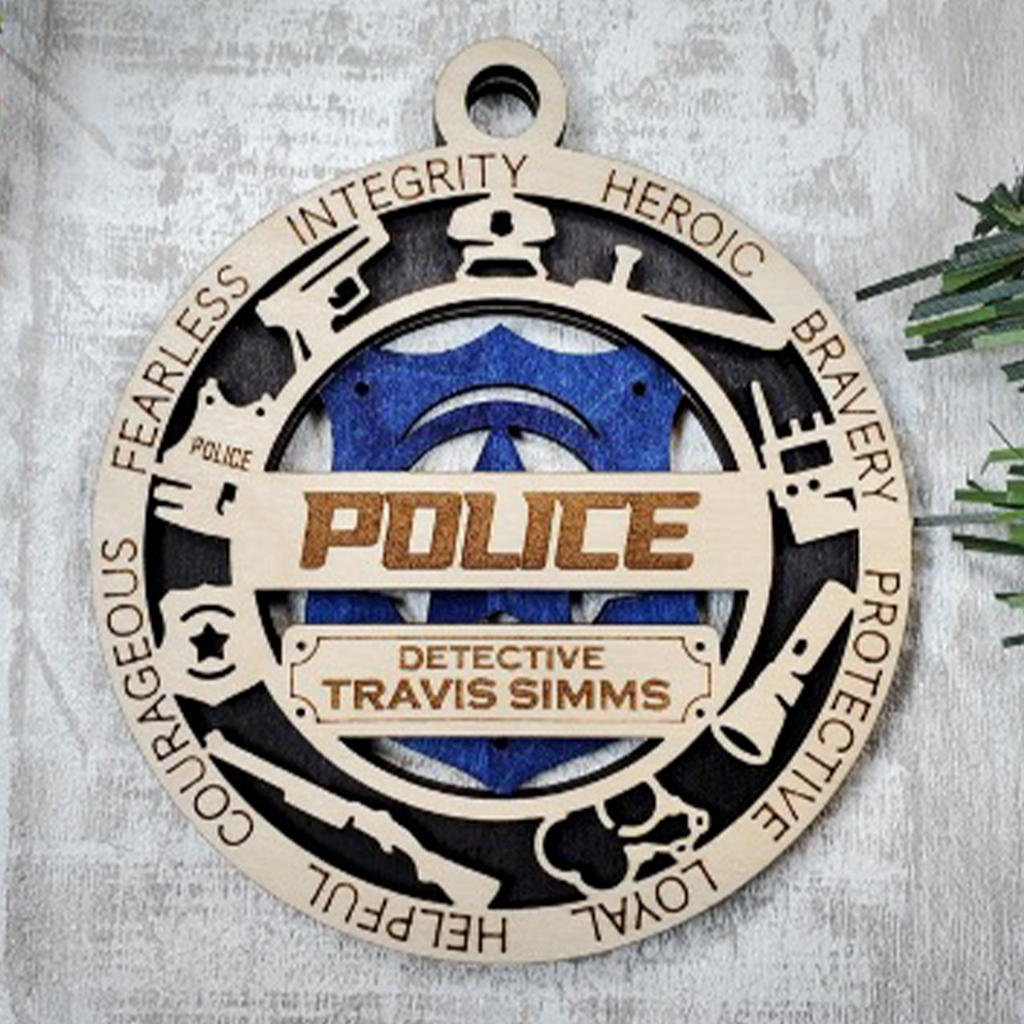 FIRST RESPONDERS PERSONALIZED ORNAMENTS