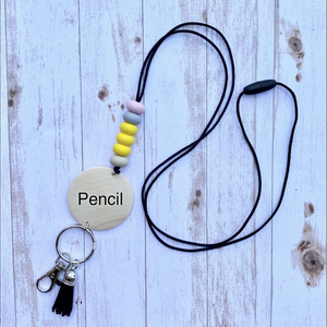 SILICONE BEADED LANYARDS