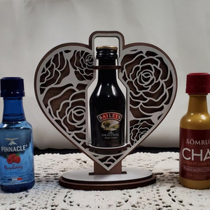 Mini Bottle Heart Stand