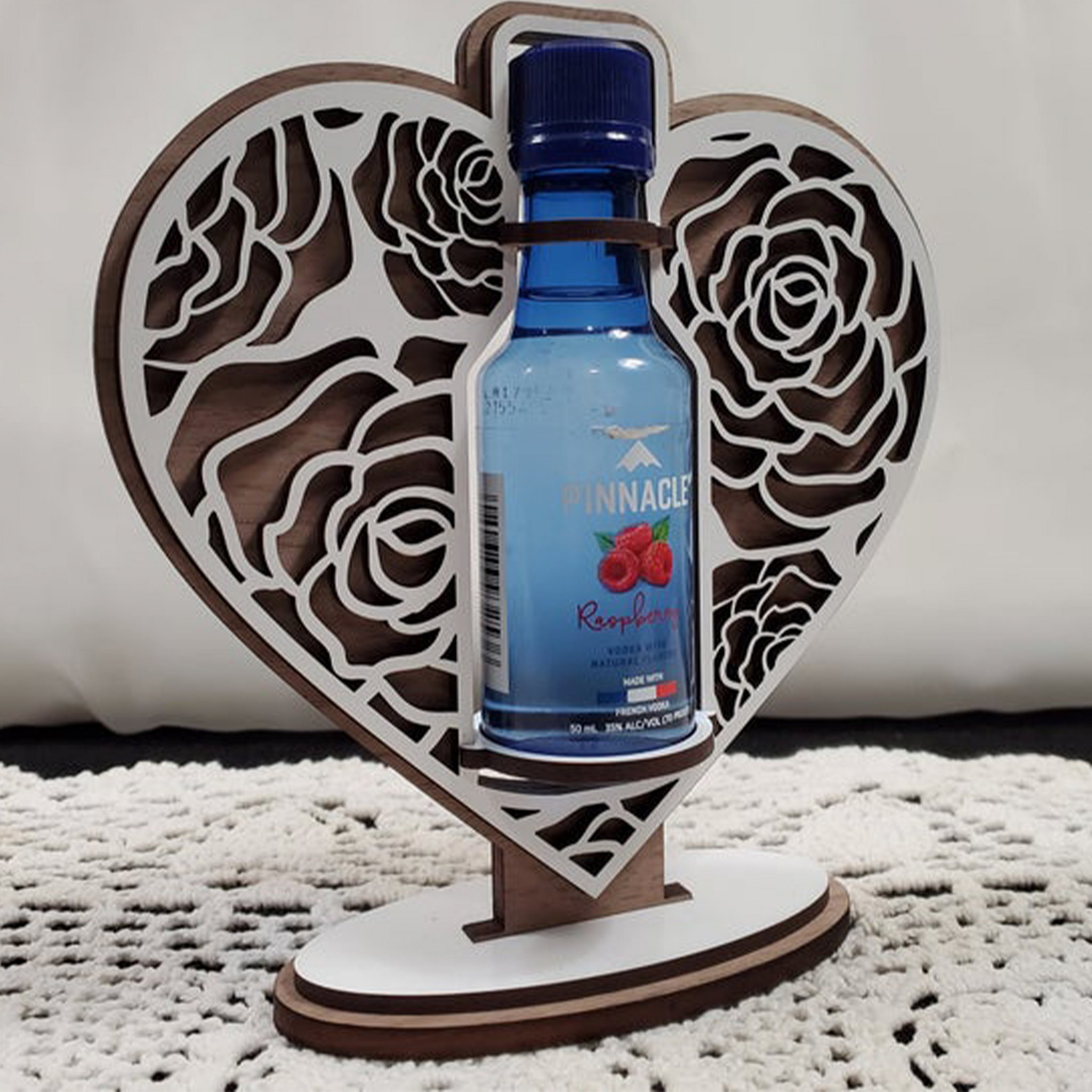 Mini Bottle Heart Stand