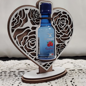 Mini Bottle Heart Stand