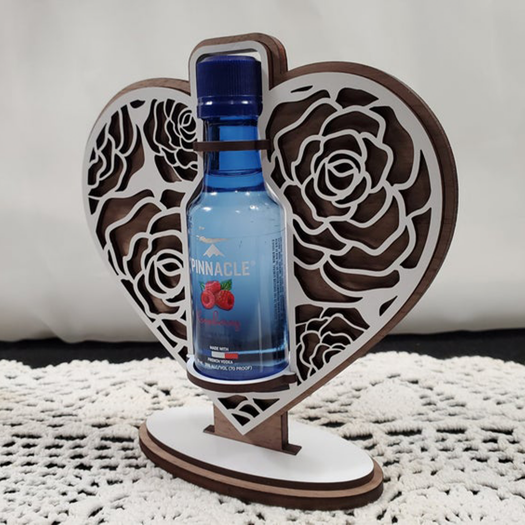 Mini Bottle Heart Stand