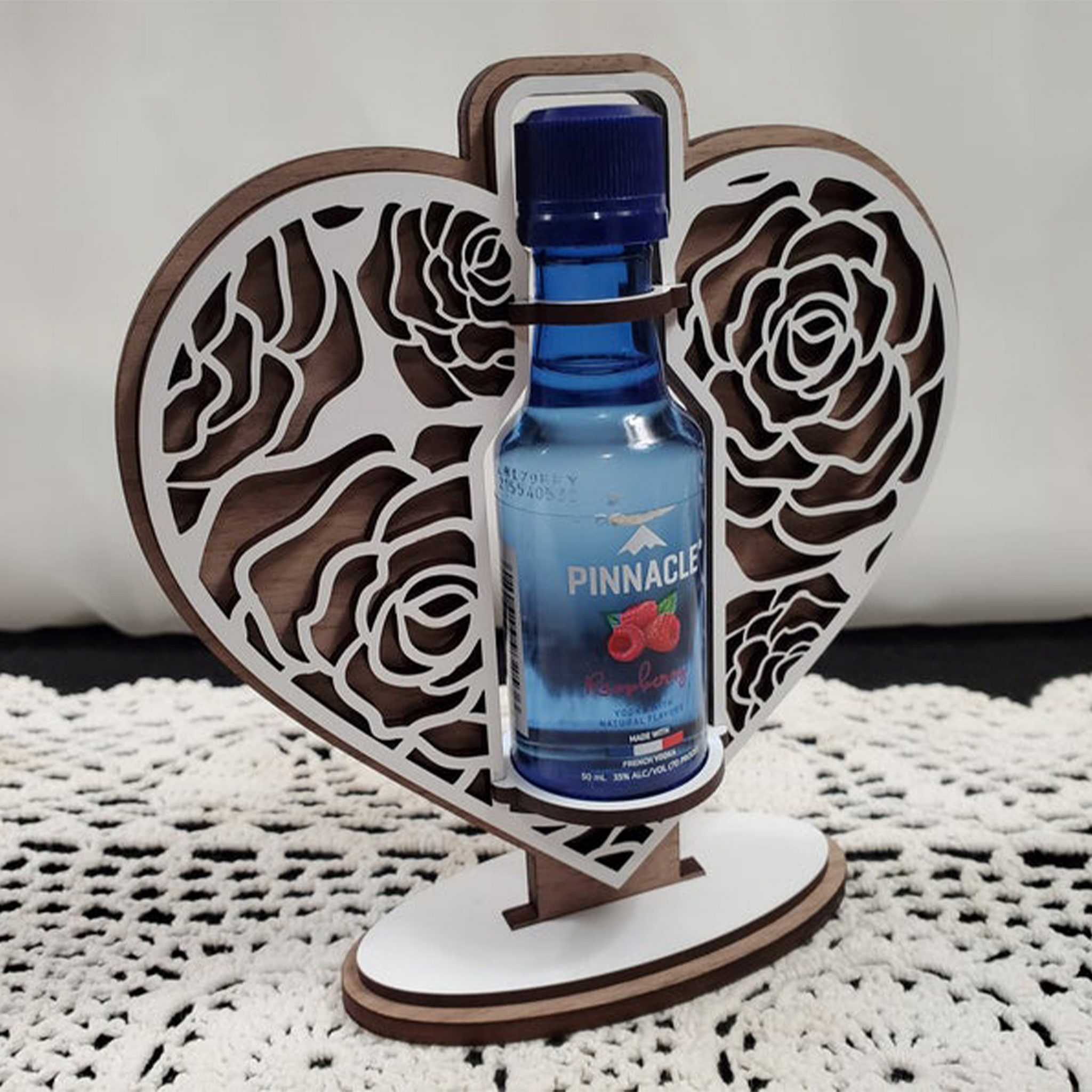 Mini Bottle Heart Stand