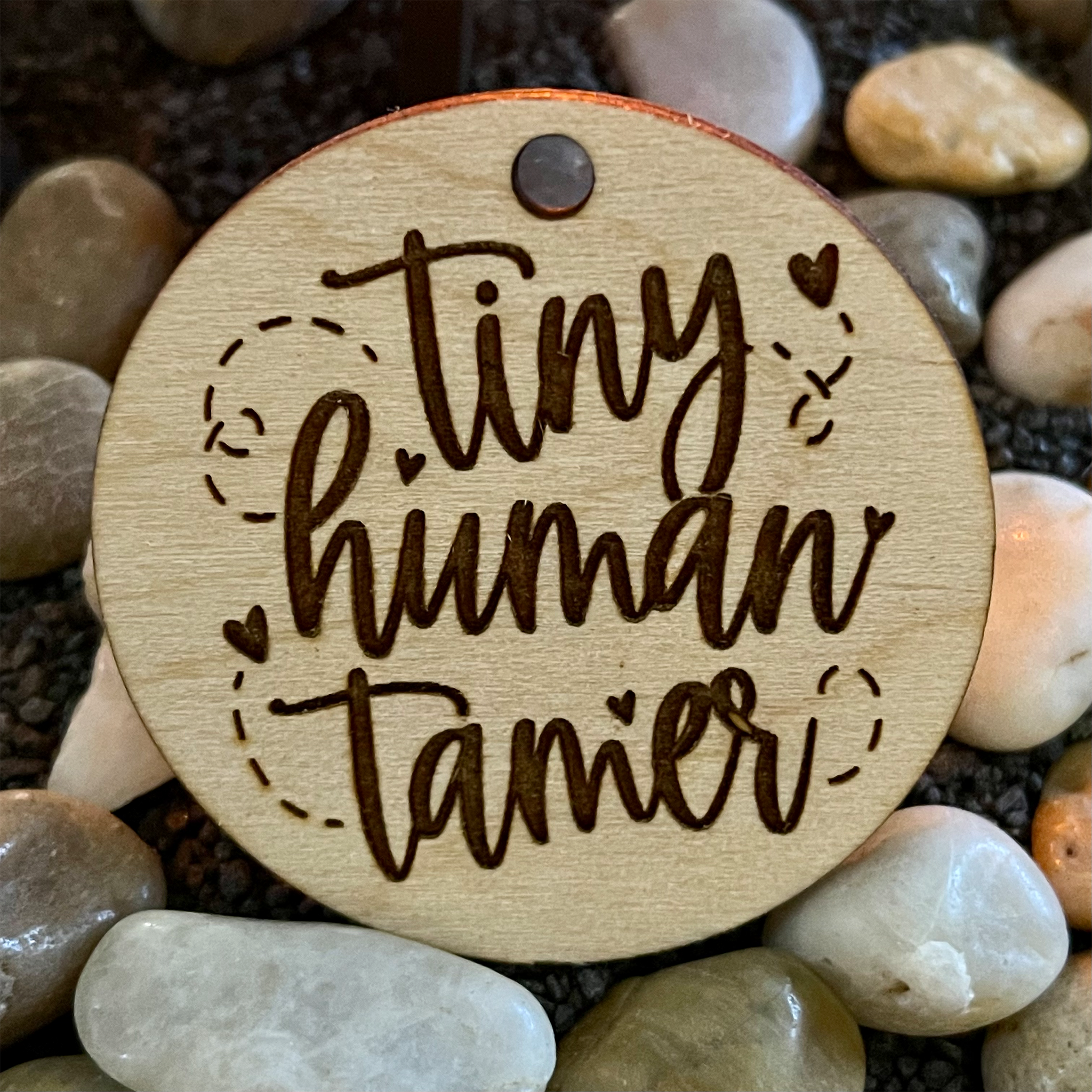 WOODEN TEACHER KEYCHAIN